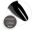 Glass Effect Čierny zrkadlový prach na zdobenie nechtov