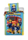 Bavlnené obliečky 100x135 Fireman Sam modrá