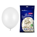 BIELE KOVOVÉ BALÓNY SVADOBNÝ KRST 27cm 50 ks
