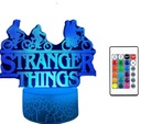 3D LED USB NOČNÁ LAMPA STRANGER THINGS FILM 16 FARIEB DIAĽKOVÉ