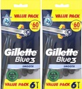 Holiace strojčeky Gillette Blue 3 Smooth 12 ks