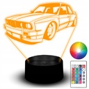 LED NOČNÁ LAMPA BMW E30 M3 CSI POWER AUTO PAKET AUTO 3D NÁZOV PRE FANOUŠKA