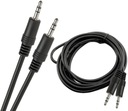 Kábel 3,5 mm Jack. Stereo konektor samec. Zástrčka 0,6 m