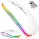 BEZDRÔTOVÁ OPTICKÁ MYŠ LED RGB TENKÁ ĽAHKÁ + BLUETOOTH 2v1