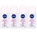 NIVEA PEARL & BEAUTY ANTIPERSPRIANT roll-on 50 ml x 4