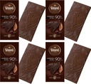 Prémiová horká čokoláda 90% 100g Wawel x4