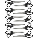 Office Products kancelárske nožnice 21 cm čierne 10 ks