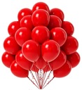 Červené gumené latexové balóny 26 cm -100 ks Valentín
