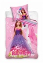 Dievčenské obliečky 140x200 BARBIE A JEDNOROŽEC Ružová