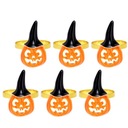 6 ks Opätovne použiteľné dekoratívne halloweenske obrúsky