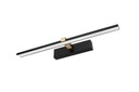 VENUS LED 8W 40cm zrkadlová lampa, čierna a zlatá