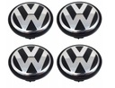 Čierna čiapka Volkswagen VW 76 mm