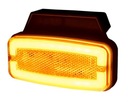 ORANŽOVÁ BOČNÁ LED obrysová lampa