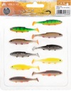 10x Mikado RIPPER guma REAL FISH MIX farby 5cm