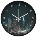 Moderné tiché nástenné hodiny City 25 cm