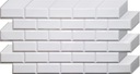 Obkladové panely Biely 3D PVC ŠEDÝ ŠVEK 10x