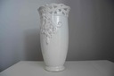 biela keramická váza 15x27 cm