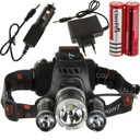 HLAVNÁ LAMPA 3 x LED T6 CREE HLAVNÁ LAMPA 2x AKU