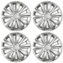 4x Delta 15” strieborné kryty nábojov pre Opel