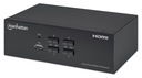 HDMI/USB KVM prepínač 4x1 duálny monitor, 4K*30Hz