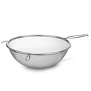 Oceľové kuchynské sitko 25 cm Cedník Rukoväť cedníka