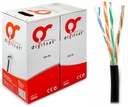 UTP kábel Vonkajší Gelized Earth Twisted Pair k RJ45 CU Copper PE Gel 305m