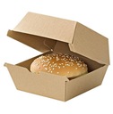 BOX NA HAMBURGER BURGER 115x115x80mm ECO KRAFT