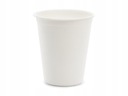 Ekologické jednorazové biele poháre z dužiny cukrovej trstiny, 250 ml, 50 kusov