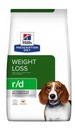 HILL'S Prescription Diet Canine R/D Kuracie krmivo pre psov 4 kg