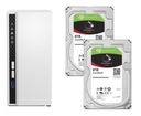 Qnap TS-233 NAS server + 2 x 8TB Seagate IronWolf