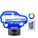 Supernatural Impala Night Lamp Your Name Darček 3D LED gravírovanie