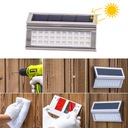 4x LED SOLÁRNA LAMPA NA FASÁDU, PLOT, SCHODY