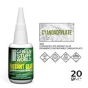 Kyanoakrylátové lepidlo Green Stuff 20 g kyanoakrylátové lepidlo