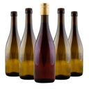15x Sklenené fľaše na víno Burgundský mesiačik 750 ml