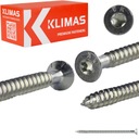 Stolárske skrutky 8x140 mm 50 ks Torx kužeľové s plným závitom Klimas WKFS