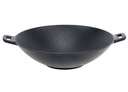 LIATINOVÝ wok, veľká panvica, 31 cm, na sporák, táborák, INDUKCIA PLYNU