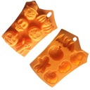 Silikónová forma na odlievanie halloweenskych mydlových sviečok tekvica lebka duch 3D