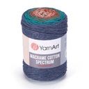 Macrama String Shaded Yarnart Macrame Cotton Spectrum č. 1327 ombre