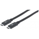 USB-C 3.2 Gen1 M/M kábel 2m 60W 3A 5Gbps čierny