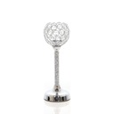 Svietnik Glamour Lantern Chrome Strieborný krištáľ