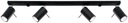 Sollux Moderné LED stropné svietidlo Rullo 4L Black