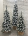 SLIM umelý vianočný stromček v črepníku 110 cm, smrek Zakopane, SNEH PREMIUM