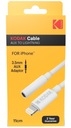 Adaptér iPhone Apple Lightning Mini Jack 3,5 mm