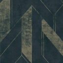 Tapeta so zlatými líniami a zeleným pozadím JF3203, Vinyl na netkanej textílii