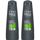 Dove Men Fresh Clean vlasový šampón 2v1 2x400ml