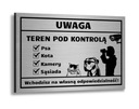 Hliníková doska pozornosť pozoruje psie mačka Monitorovanie susedov Zábava na bráne HQ