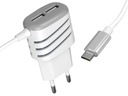 RAPIDO microUSB 2xUSB 3,1A nástenná nabíjačka