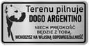 Pozor Dog Nerezová doska Dogo Argentino