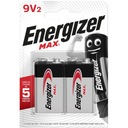 2x Batéria ENERGIZER Max 6LR61 6F22 9V