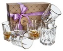 Darčeková súprava krištáľových pohárov na whisky